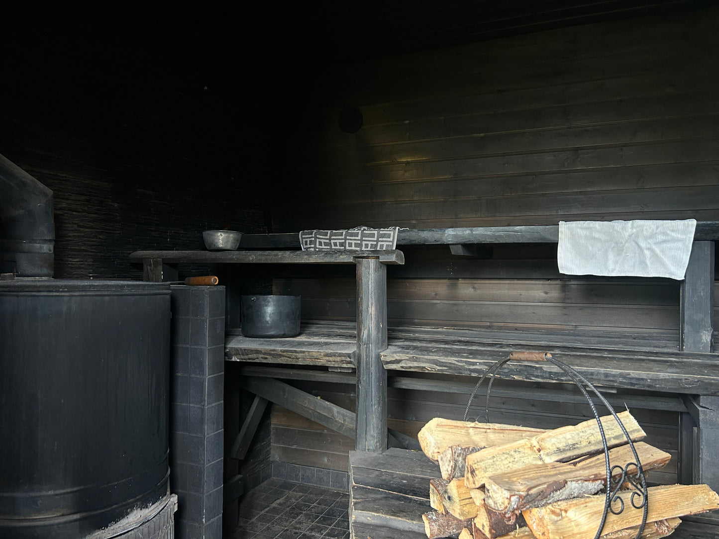 Traditional Finnish Sauna experience in Rovaniemi, Lapland.